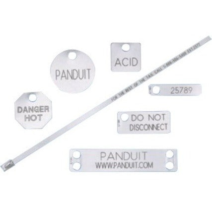 Panduit Marker Tag 304 SS 4 HolePK500