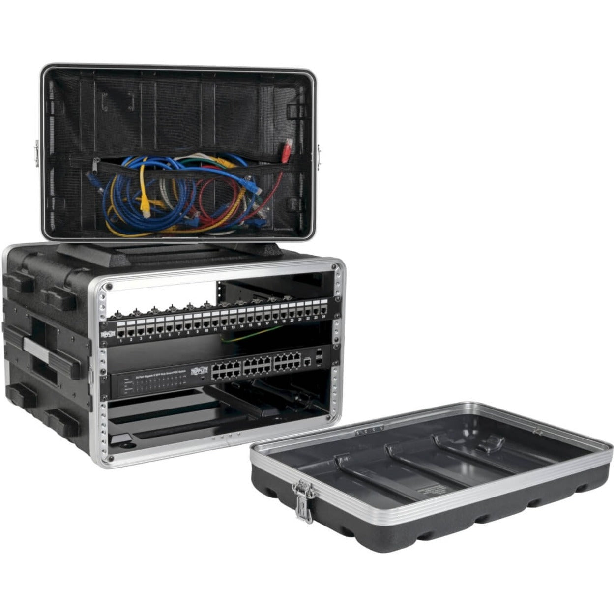 Tripp Lite 6U ABS Server Rack Equipment Flight Case for Shipping & Transportation