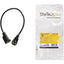 StarTech.com 1.5ft (0.45m) Power Extension Cord Flat NEMA 5-15P to NEMA 5-15R 10A 125V 18AWG Black Flat Outlet Extension Cable