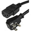 StarTech.com 15ft(4.5m) Computer Power Cord Flat 5-15P to C13 10A 125V 18AWG Black Replacement AC PC Power Cord TV/Monitor Power Cable