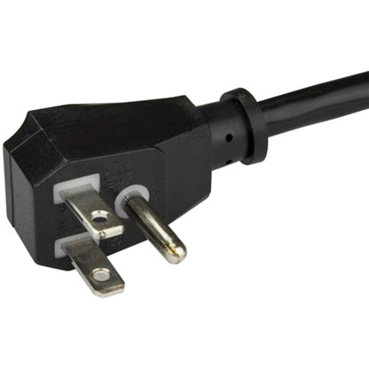 StarTech.com 15ft(4.5m) Computer Power Cord Flat 5-15P to C13 10A 125V 18AWG Black Replacement AC PC Power Cord TV/Monitor Power Cable
