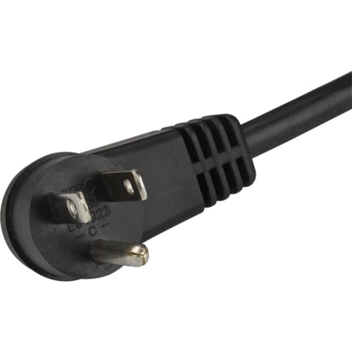 StarTech.com 10ft (3m) Computer Power Cord Right Angle NEMA 5-15P to C13 10A 125V 18AWG Replacement AC Power Cord Monitor Power Cable
