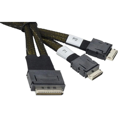 Supermicro 30cm OCuLink 8 Lanes to 2x OCuLink 4 Lanes Pascal Cable