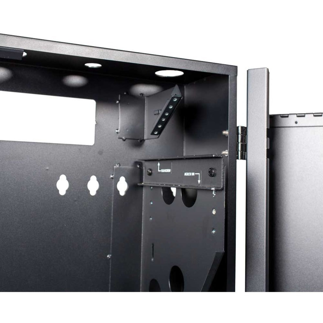 Rack Solutions 5U Secure Vertical Wall Mount with Hinged Door 23in Depth