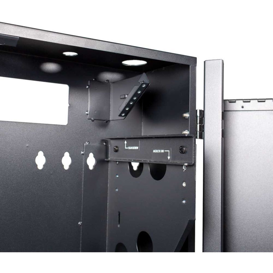 Rack Solutions 5U Secure Vertical Wall Mount with Hinged Door 23in Dep ...