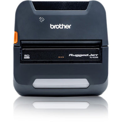 Brother RuggedJet RJ4230BL Mobile Direct Thermal Printer - Monochrome - Portable - Label/Receipt Print - USB - Serial - Bluetooth - Near Field Communication (NFC)