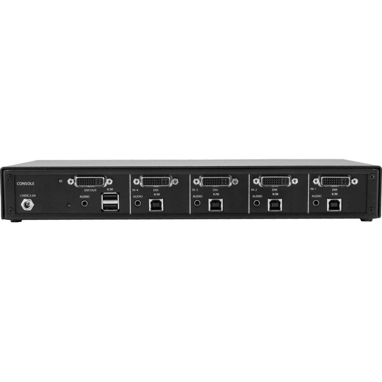 Black Box NIAP 3.0 Secure 4-Port Single-Head DVI-I KVM Switch