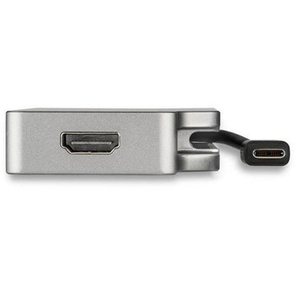 StarTech.com USB C Multiport Video Adapter 4K/1080p - USB Type C to HDMI VGA DVI or Mini DisplayPort Monitor Adapter - Space Gray