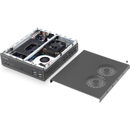 Shuttle XPC slim DH02U3 Barebone System - Slim PC - Intel Core i3 7th Gen i3-7100U 2.40 GHz