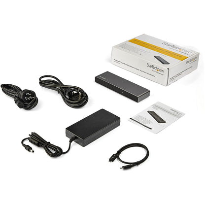 StarTech.com Thunderbolt 3 Dock - Dual 4K 60Hz Monitor TB3 Docking Station with DisplayPort HDMI & 1080p VGA - 85W Power Delivery