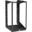 Black Box Wallmount Rack - 19U 12-24 Tapped Rail Holes 100 lb. Capacity