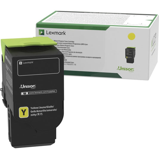 Lexmark Original Standard Yield Laser Toner Cartridge - Yellow - 1 Each