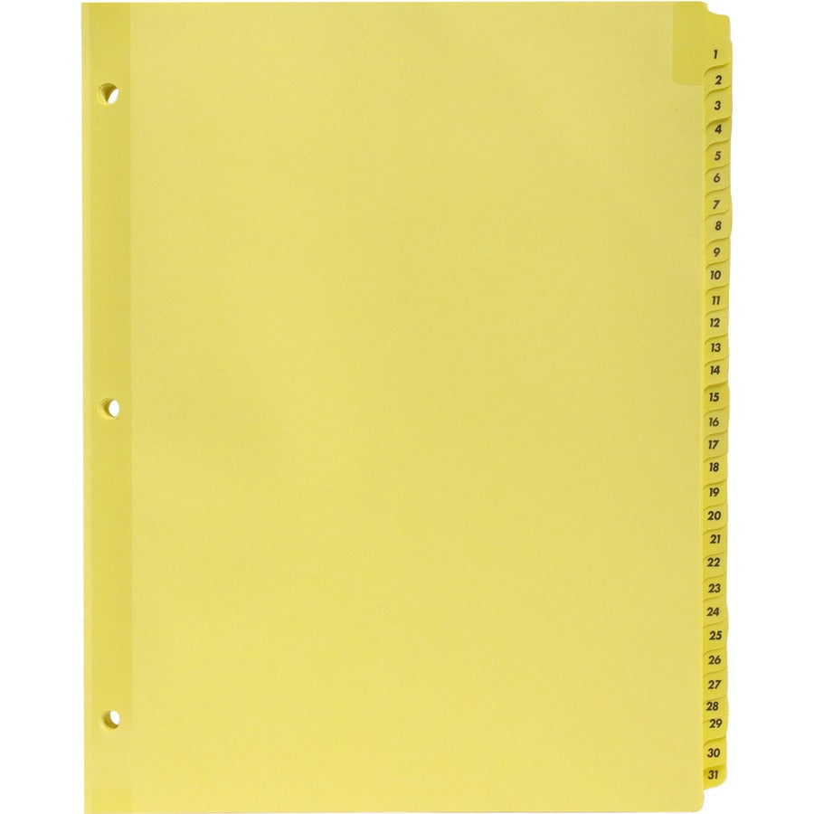 Business Source Preprinted 1-31 Tab Index Dividers