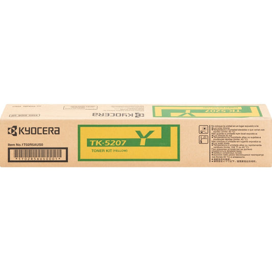 Kyocera TK-5207Y Original Laser Toner Cartridge - Yellow - 1 Each