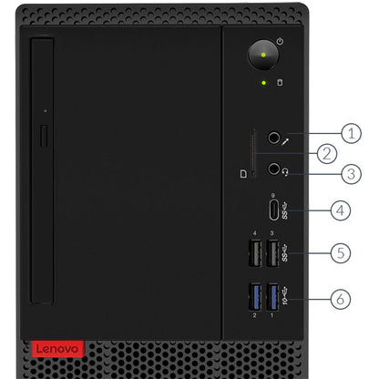 Lenovo ThinkCentre M720t 10SQ001LUS Desktop Computer - Intel Pentium Gold G5400 3.70 GHz - 8 GB RAM DDR4 SDRAM - 1 TB HDD - Tower