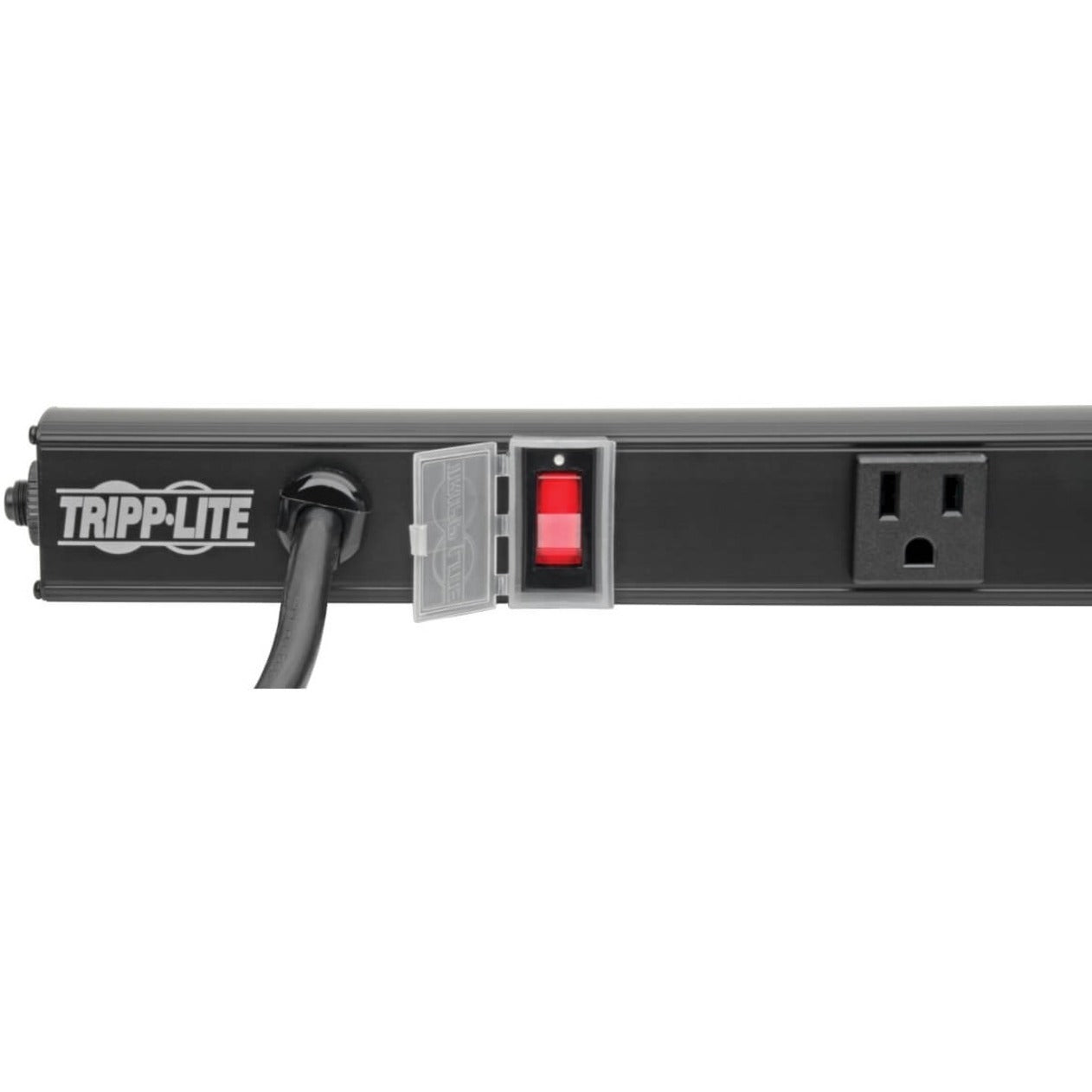 Tripp Lite 4-Outlet Power Strip Right-Angle NEMA 5-15R 15A 120V 6 ft. (1.83 m) Cord Right-Angle 5-15P Plug 24 in.