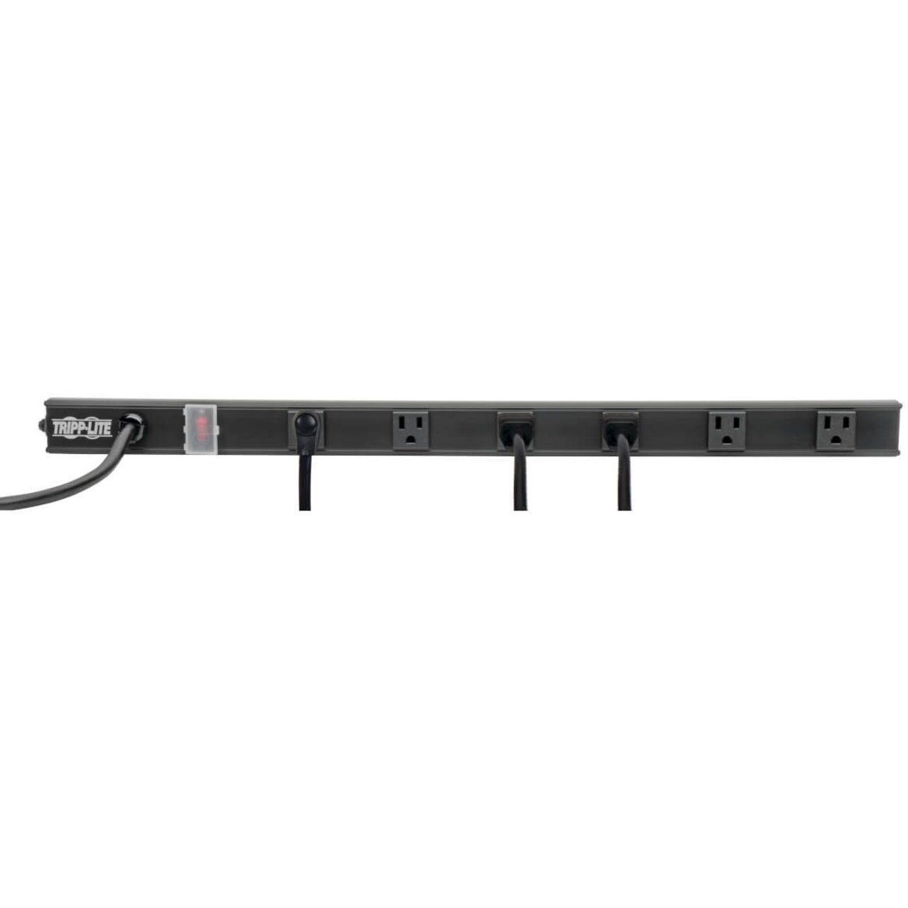 Tripp Lite 6-Outlet Power Strip Right-Angle NEMA 5-15R 15A 120V 8 ft. (2.43 m) Cord Right-Angle 5-15P Plug 24 in.