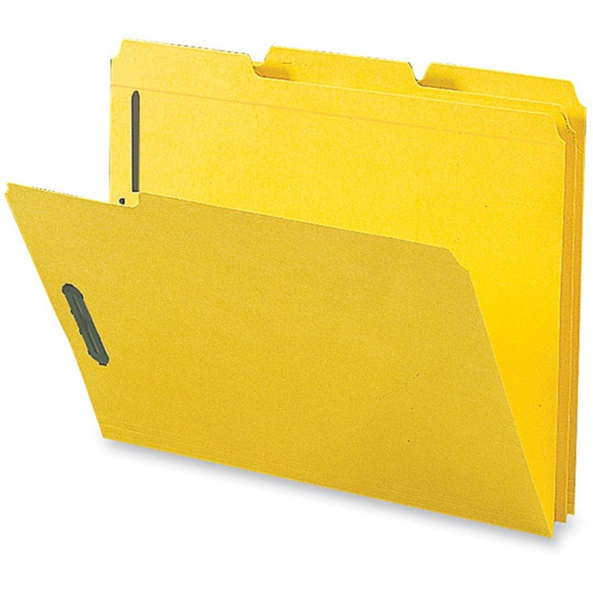 Business Source 1/3 Tab Cut Letter Recycled Fastener Folder