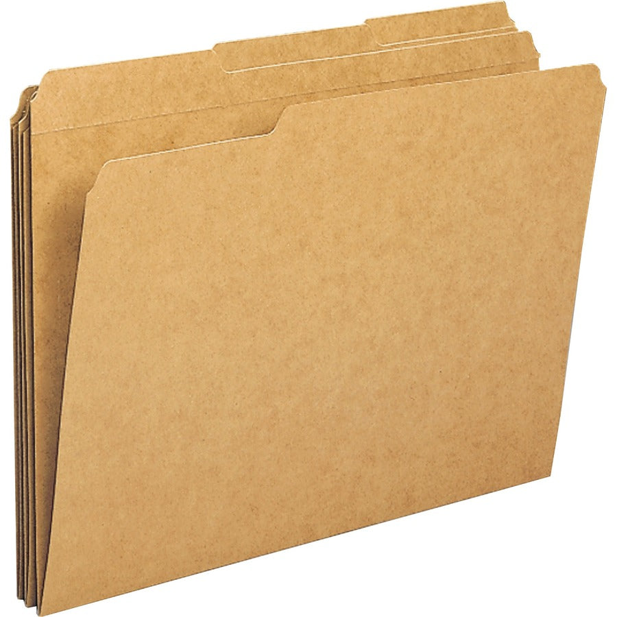 Business Source 1/3 Tab Cut Letter Recycled Classification Folder