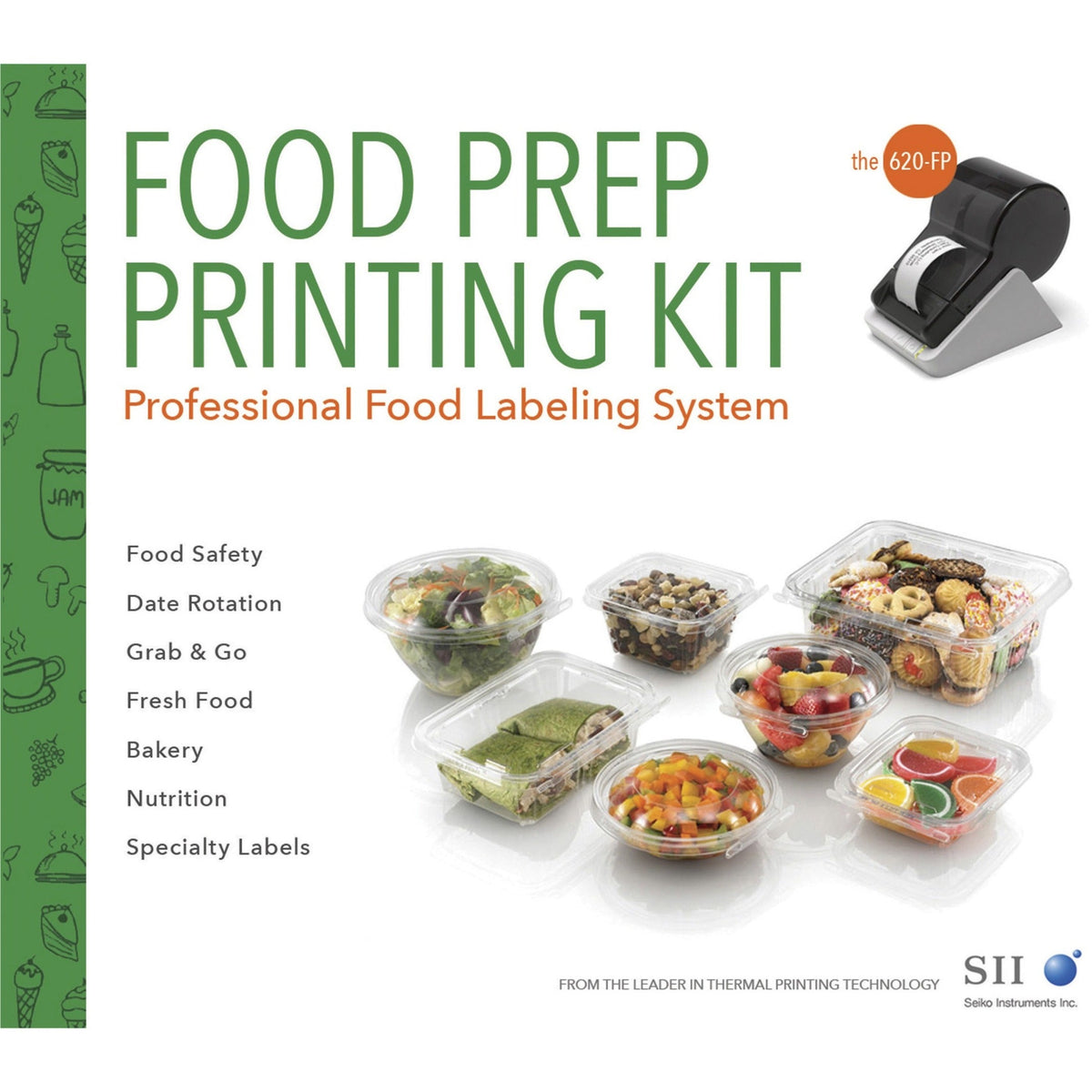 Seiko SLP 620 Direct Thermal Printer with NetsPG Food Prep Software