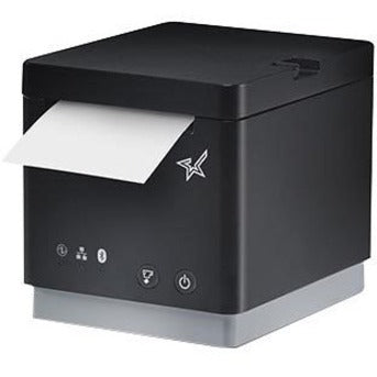 Star Micronics mC-Print20 Ethernet (LAN) USB CloudPRNT - 2" Thermal Receipt Printer - 100 mm/sec - Monochrome - Auto Cutter - Black Color - External Power Supply Included