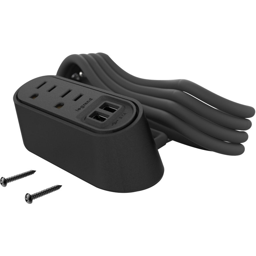 Chief Desktop Power Center 2 AC 2 USB-A Black