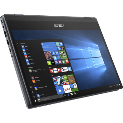 Asus VivoBook Flip 14 TP412 TP412UA-DB71T 14" Touchscreen Convertible Notebook - 1920 x 1080 - Intel Core i7 8th Gen i7-8550U 1.80 GHz - 8 GB Total RAM - 256 GB SSD - Star Gray