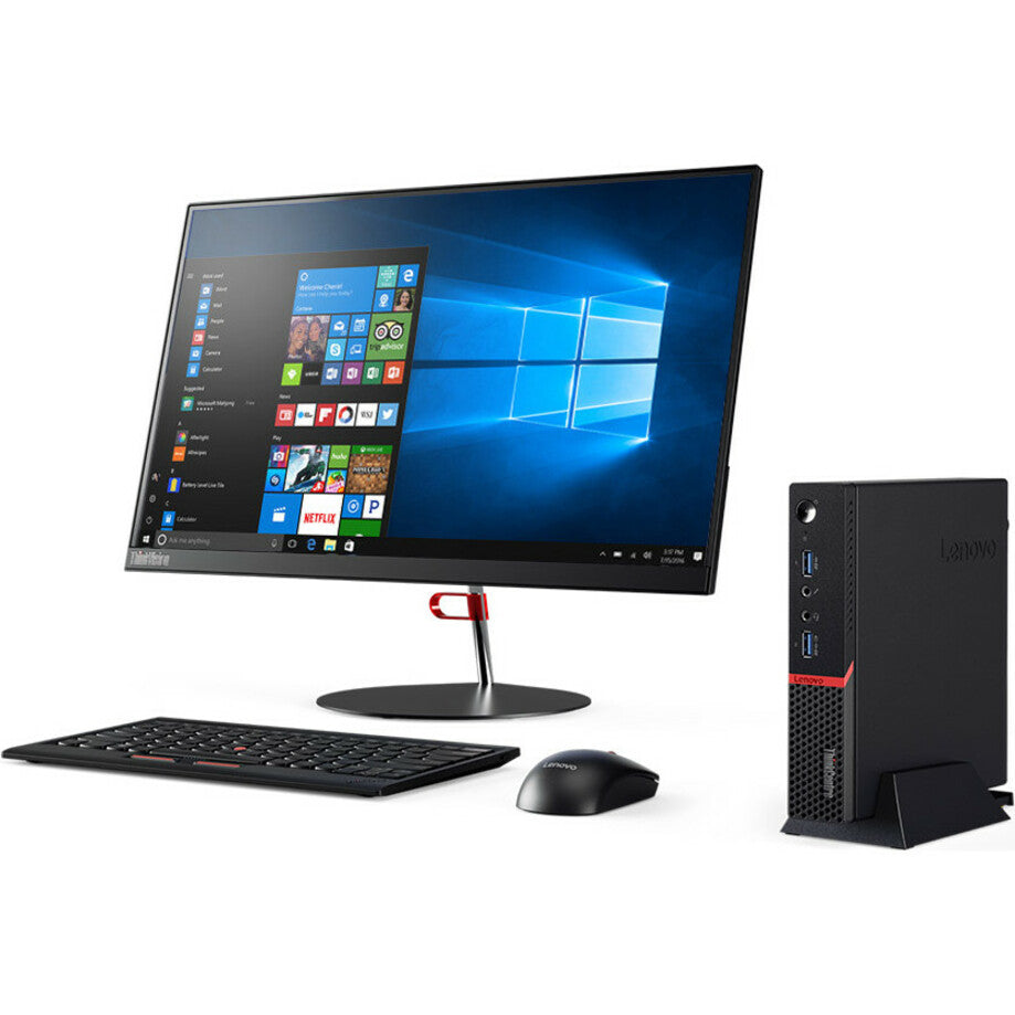 Lenovo ThinkCentre M715q 10VG0013US Desktop Computer - AMD Ryzen 3 2200GE 3.20 GHz - 8 GB RAM DDR4 SDRAM - 128 GB SSD - Tiny