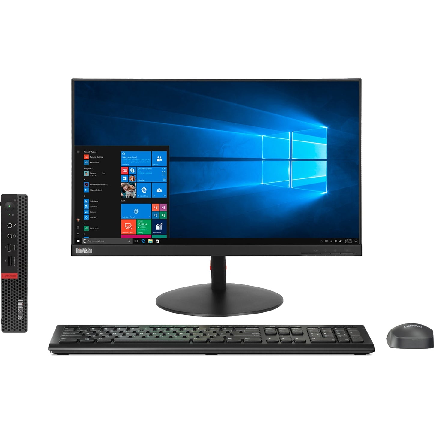 Lenovo ThinkCentre M720q 10T7001WUS Desktop Computer - Intel Core i7 8th Gen i7-8700T 2.40 GHz - 8 GB RAM DDR4 SDRAM - 512 GB SSD - Tiny - Raven Black