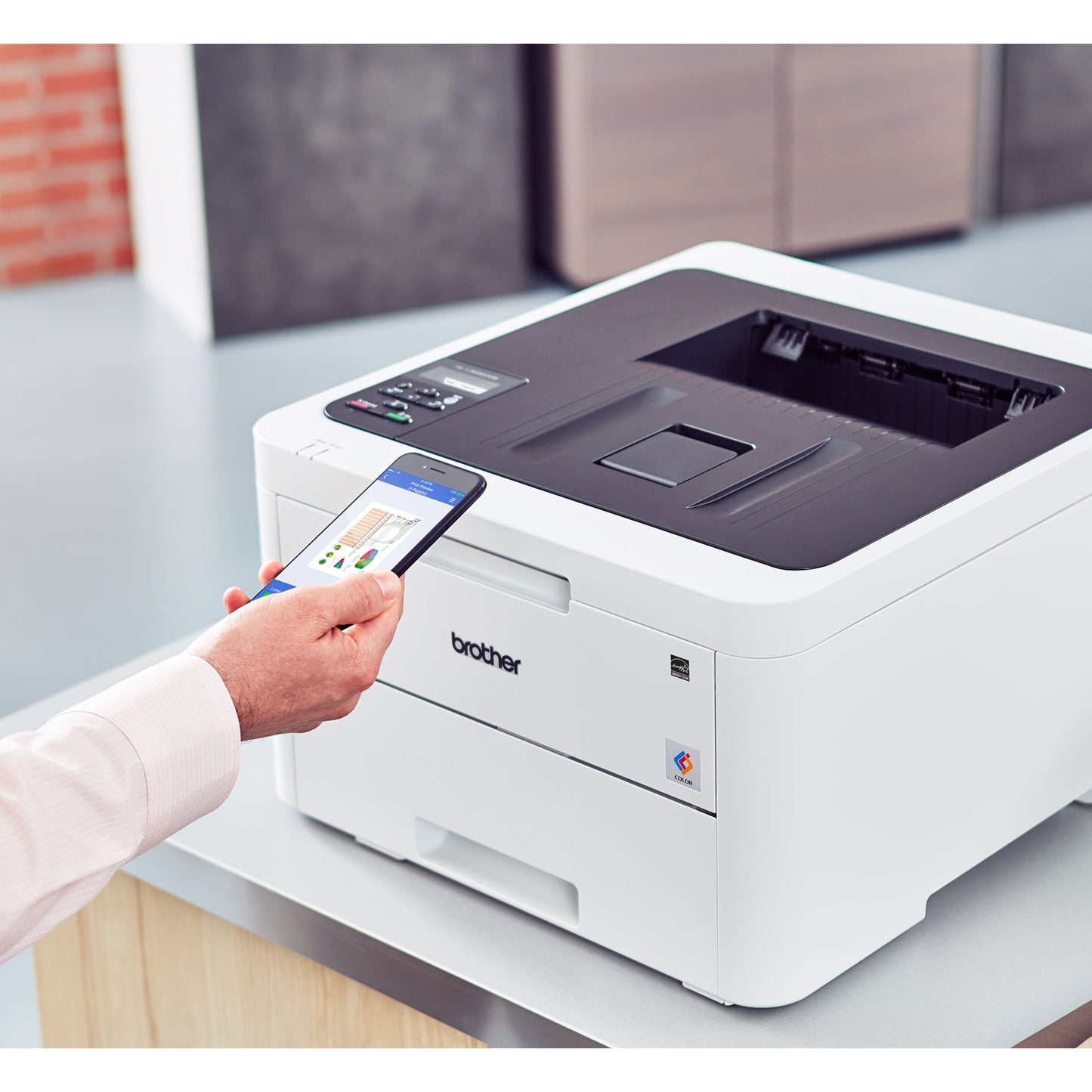 Brother HL-L3230CDW Compact Digital Color Printer Providing Laser Quality Results with Wireless and Duplex Printing