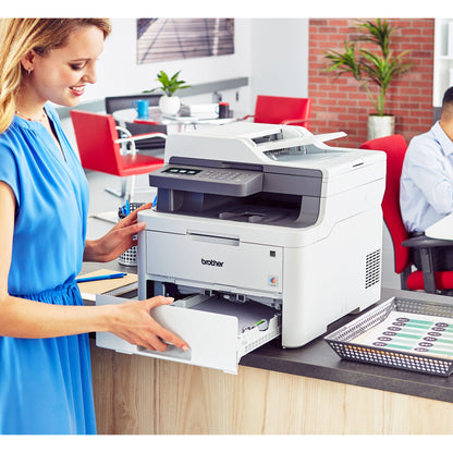 Brother MFC-L3710CW Compact Digital Color All-in-One Printer Providing Laser Quality Results with Wireless