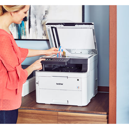 Brother MFC-L3750CDW Compact Digital Color All-in-One Printer Providing Laser Quality Results with 3.7" Color Touchscreen Wireless and Duplex Printing