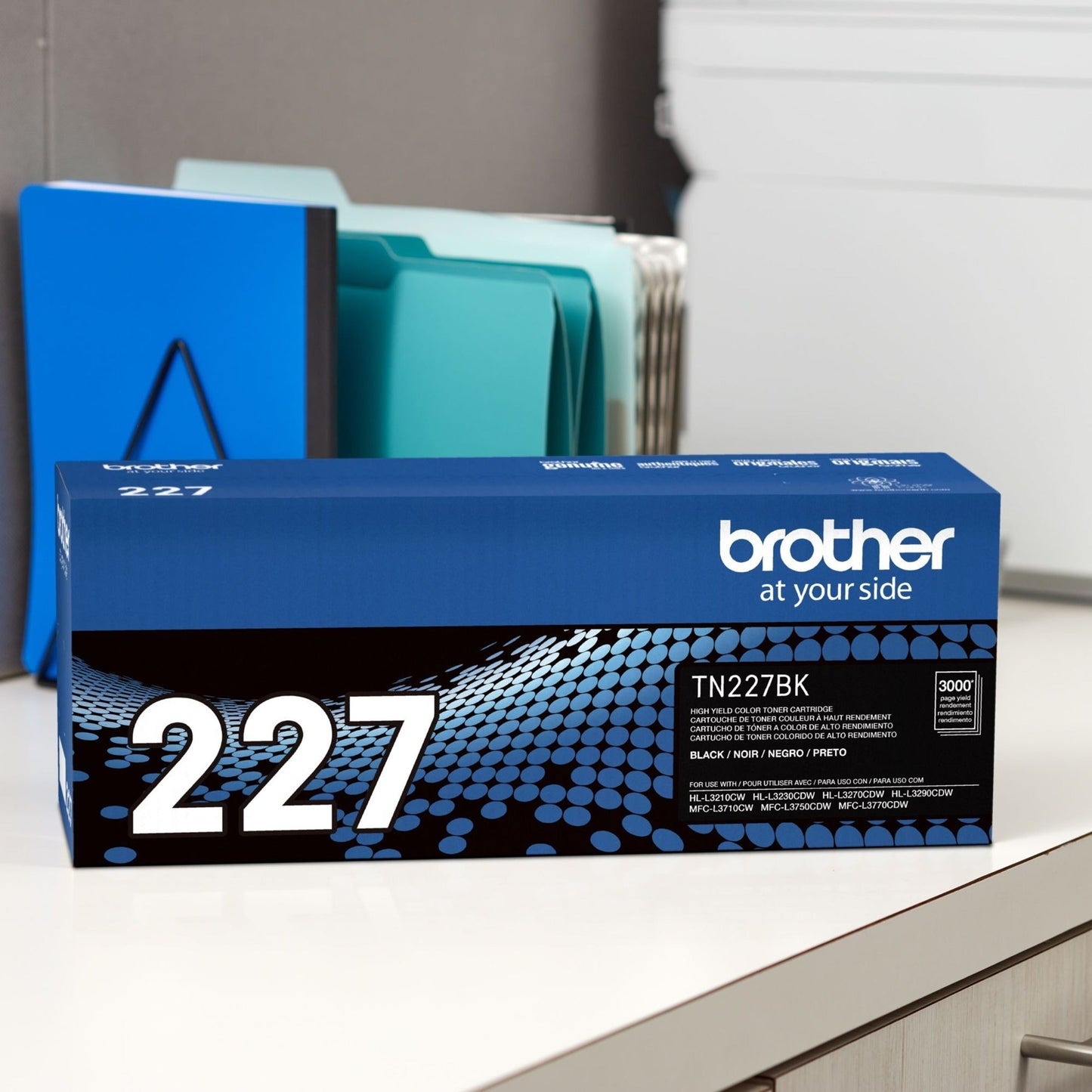 Brother Genuine TN-227BK High Yield Black Toner Cartridge