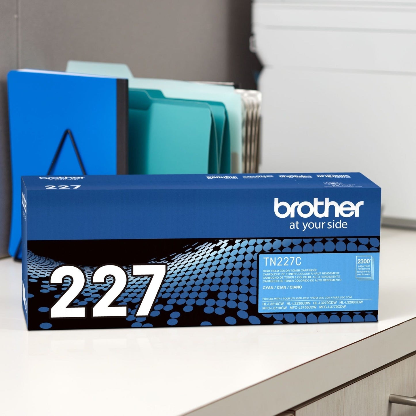 Brother Genuine TN-227C High Yield Cyan Toner Cartridge