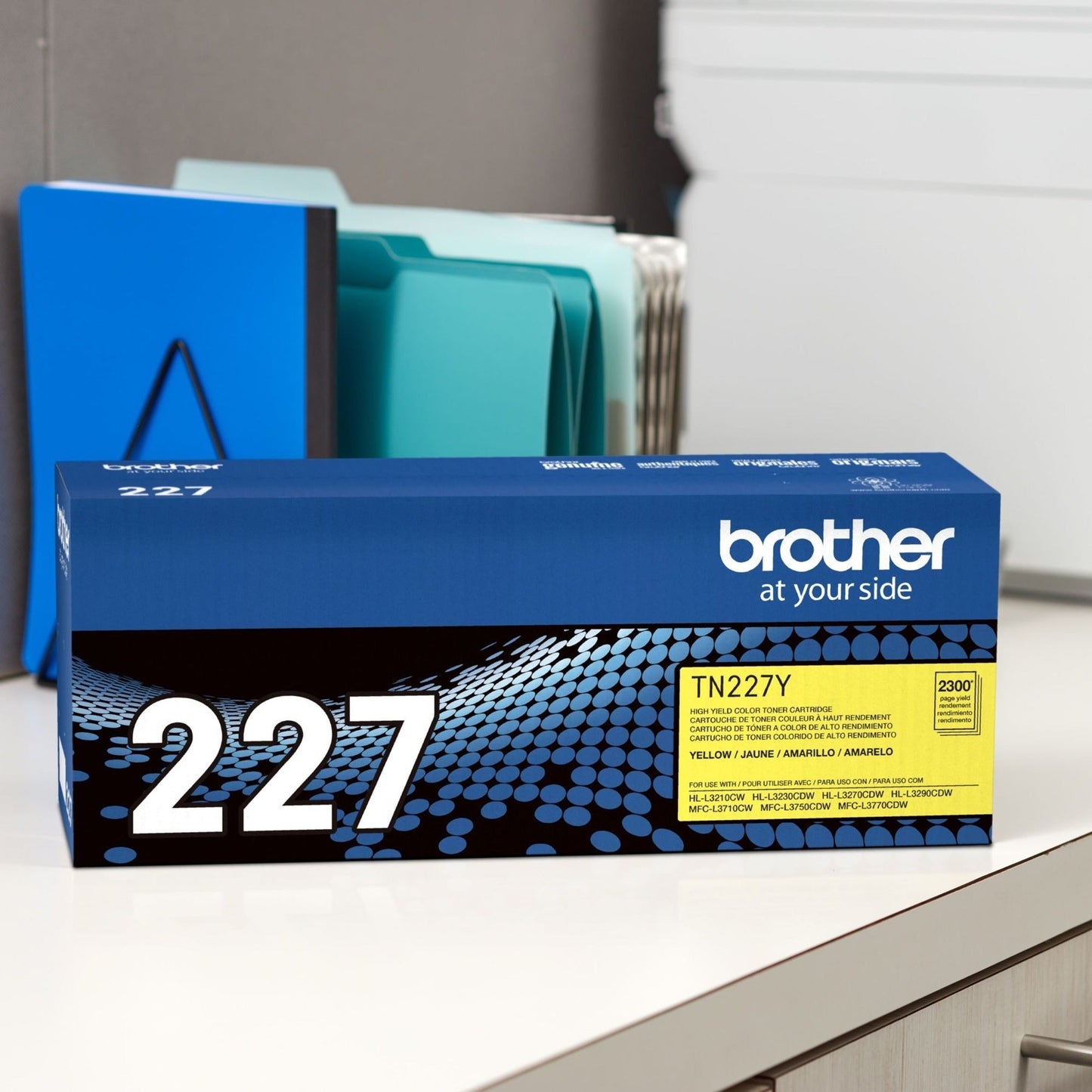 Brother Genuine TN-227Y High Yield Yellow Toner Cartridge