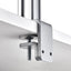 Atdec F style two-piece desk fixing - Silver