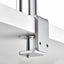 Atdec F style two-piece desk fixing - Silver