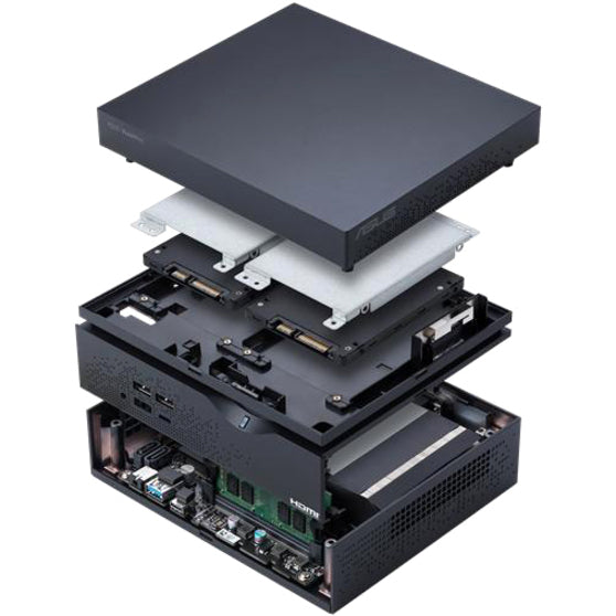 Asus VivoMini VC66-CB5018ZN Desktop Computer - Intel Core i5 8th Gen i5-8400 2.80 GHz - 8 GB RAM DDR4 SDRAM - 1 TB HDD - Mini PC - Black