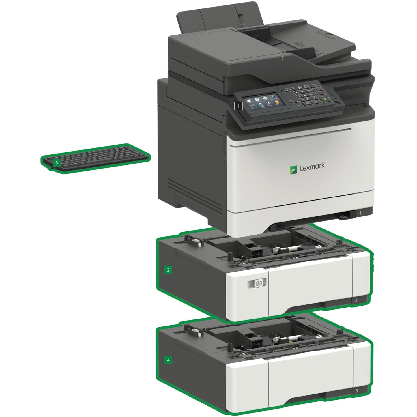 Lexmark CX622ade Laser Multifunction Printer - Color