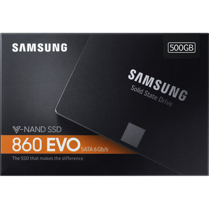 Samsung 860 EVO MZ-76E500BW 500 GB Solid State Drive - 2.5" Internal - SATA (SATA/600)