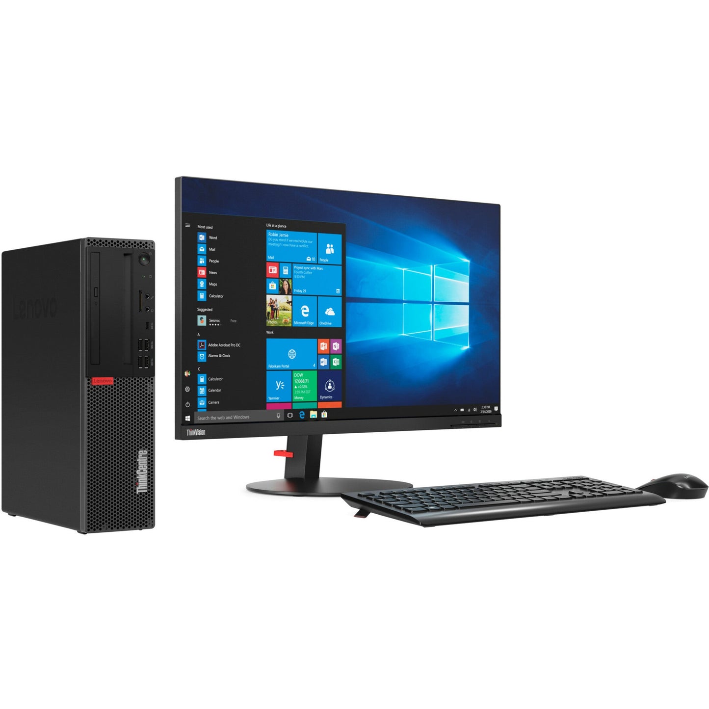 Lenovo ThinkCentre M920s 10SJ000KUS Desktop Computer - Intel Core i7 8th Gen i7-8700 3.20 GHz - 8 GB RAM DDR4 SDRAM - 1 TB HDD - Small Form Factor