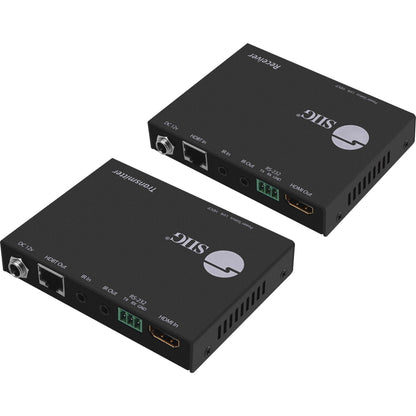 SIIG 4K HDMI HDBaseT Extender Over Single Cat5e/6 with RS-232 IR & PoC - 60m