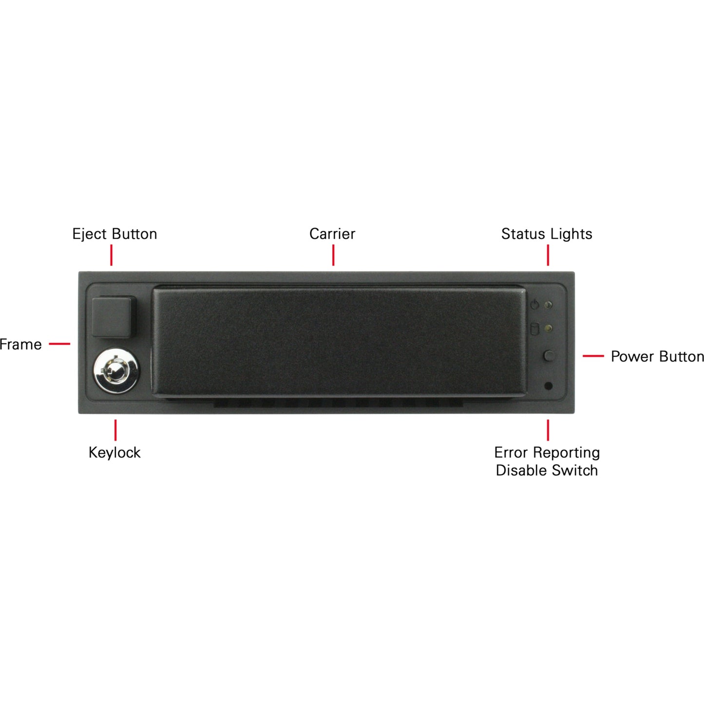 CRU Data Express DX175 Hard Drive Carrier Frame for 5.25" Internal