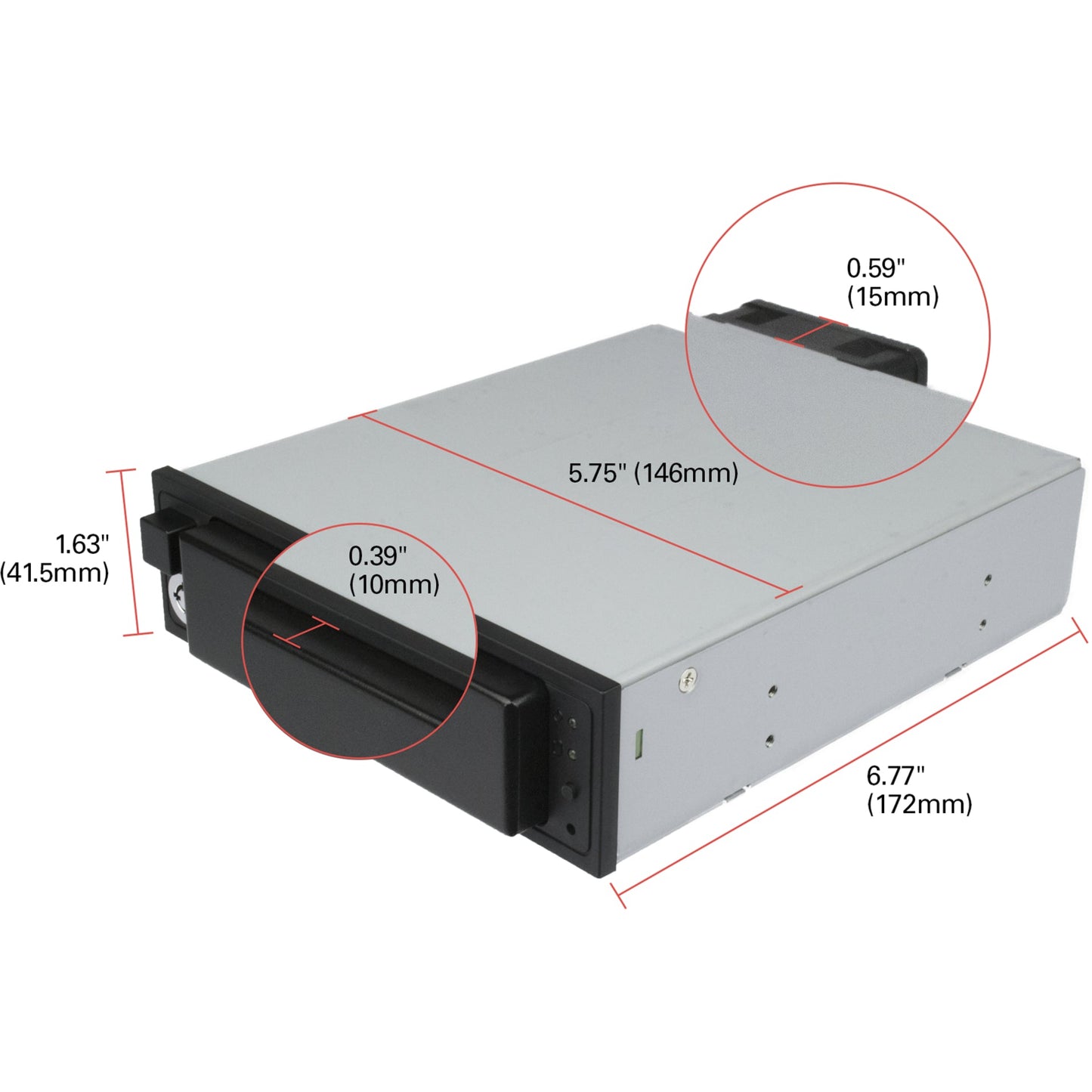 CRU Data Express DX175 Hard Drive Carrier Frame for 5.25" Internal