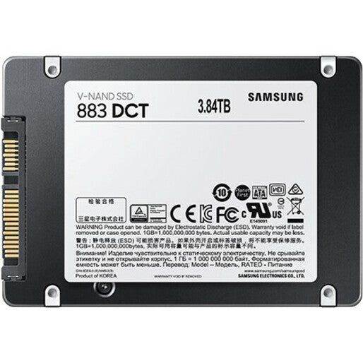 Samsung 883 DCT MZ-7LH3T8NE 3.84 TB Solid State Drive - 2.5" Internal - SATA (SATA/600)