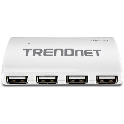TRENDnet USB 2.0 7-Port High Speed Hub with 5V/2A Power Adapter Up to 480 Mbps USB 2.0 connection Speeds TU2-700