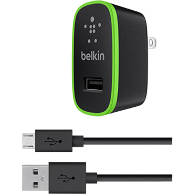 Belkin Universal Home Charger with Micro USB ChargeSync Cable (12 Watt/ 2.4 Amp)