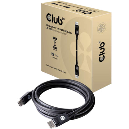 Club 3D DisplayPort 1.4 HBR3 8K 28AWG Cable M/M 3m /9.84ft