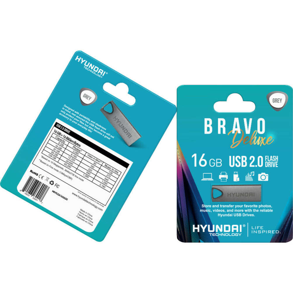 Hyundai 16GB Bravo Deluxe USB 2.0 Flash Drive