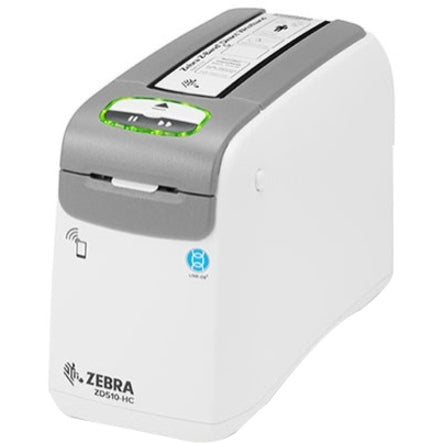 Zebra ZD510-HC Direct Thermal Printer - Monochrome - Portable - Wristband Print - Ethernet - USB - Bluetooth